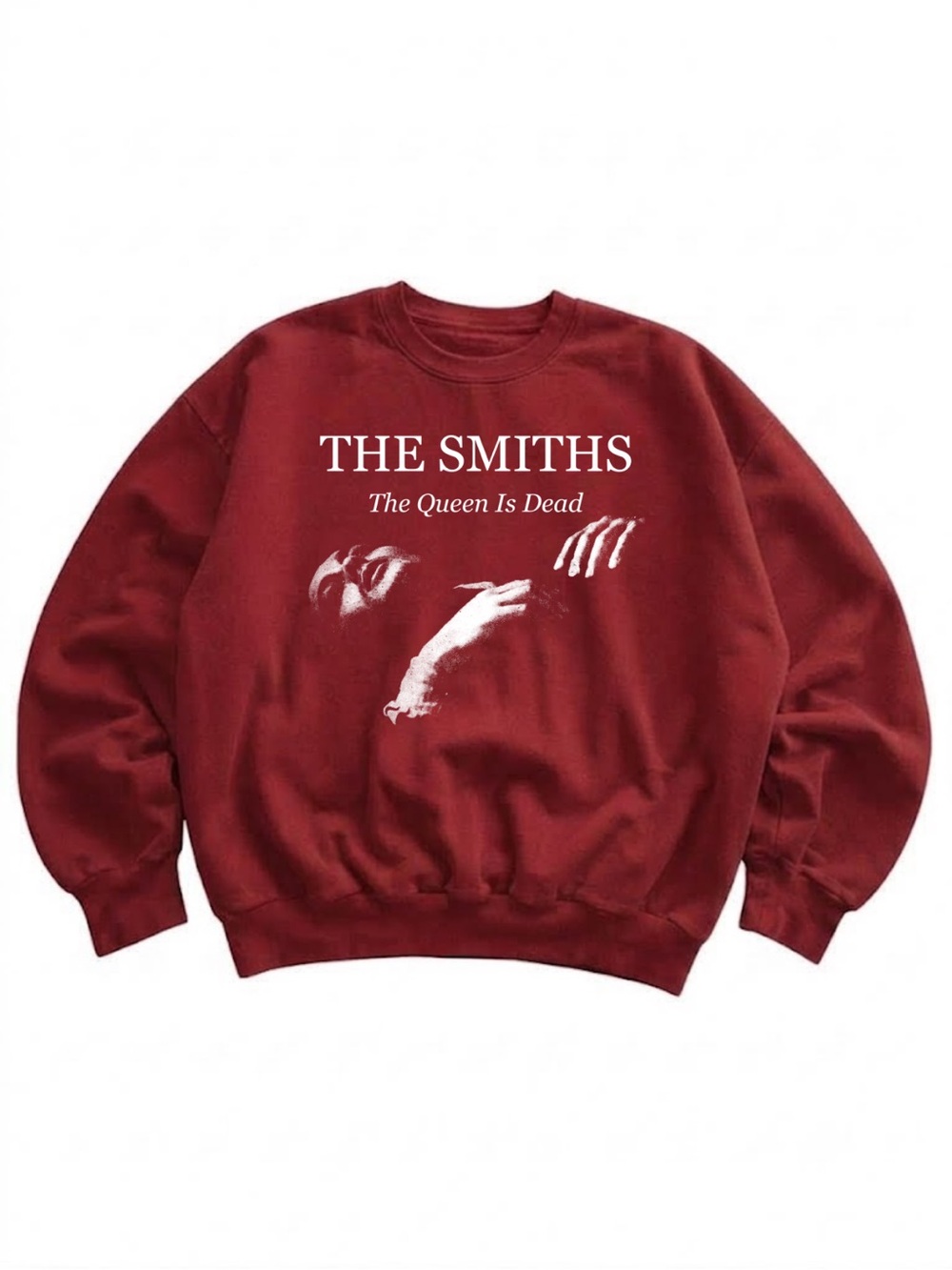 Gildan The Smiths Burgundy Crewneck Sweater
